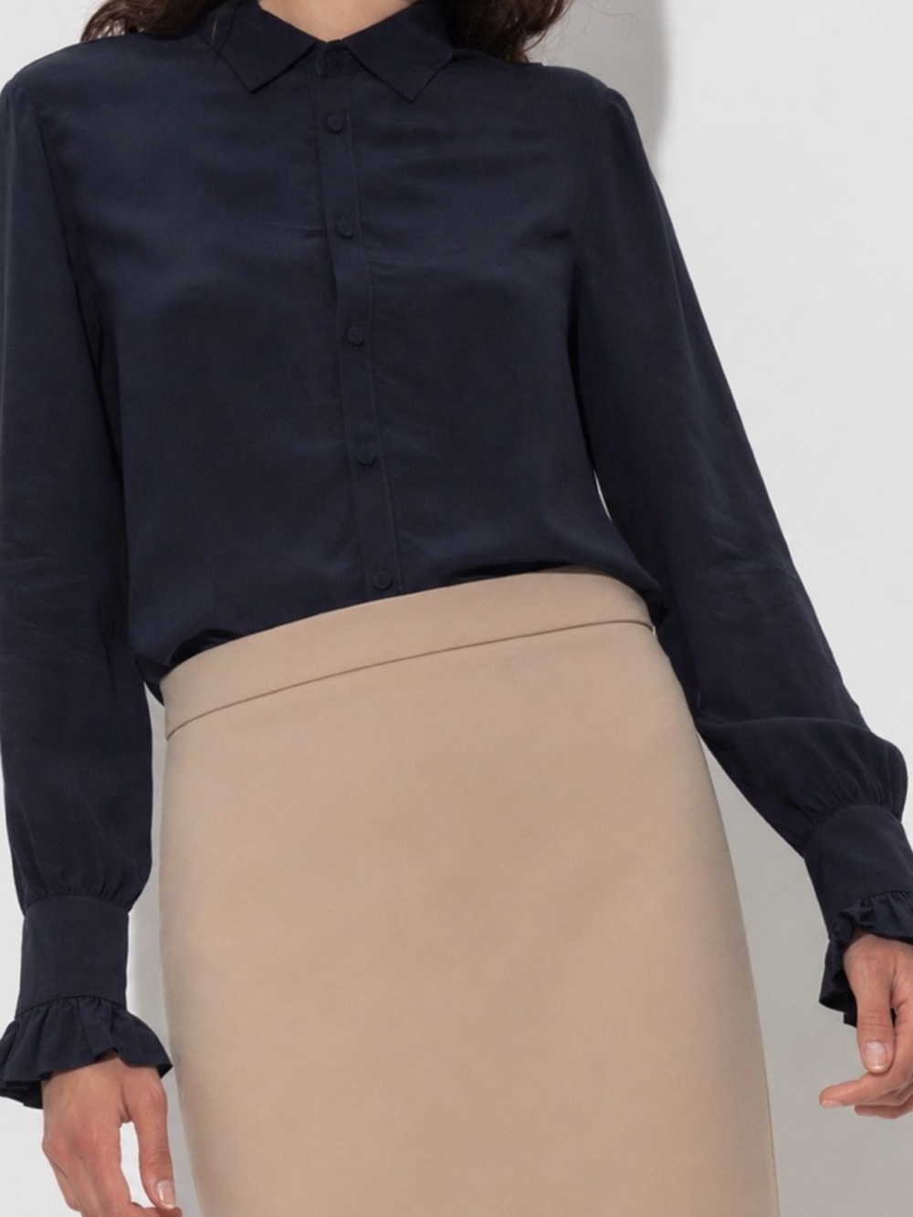 Zadig & Voltaire Thely button up long sleeves soft viscose shirt